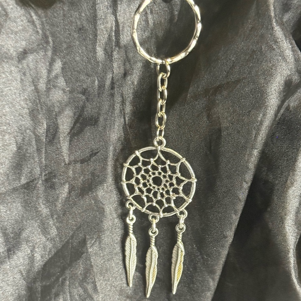 Unisex Stainless Steel Dreamcatcher Keychain